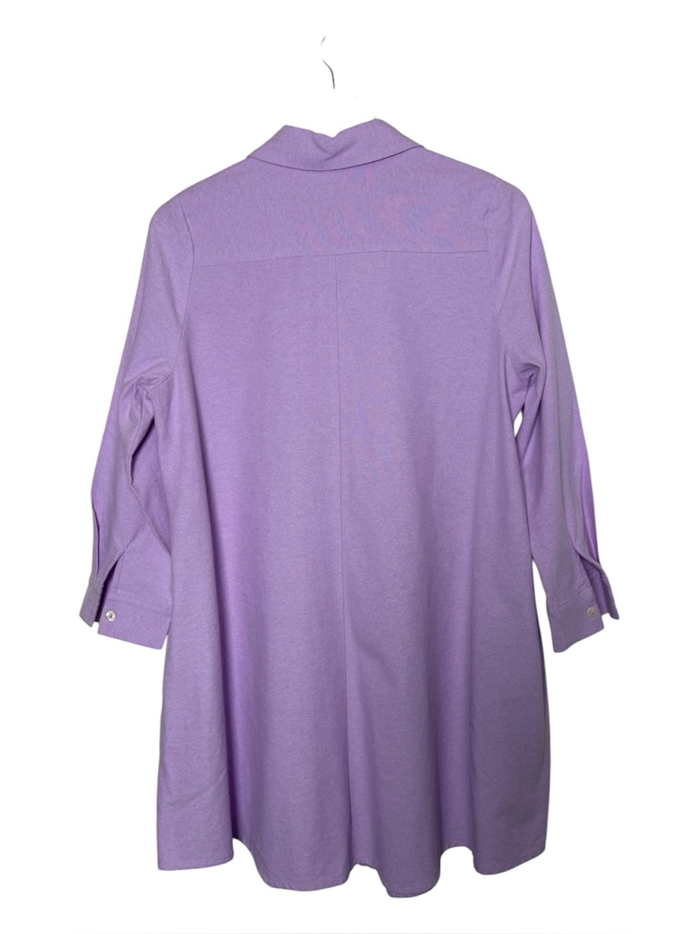 Tuckernuck POMANDER PLACE Oxford Harris in Lavender Purple Shirt Dress XS - Picture 4 of 7
